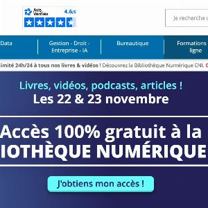 Accès gratuit pendant 48h à la bibliothèque en ligne d'ENI Editions !