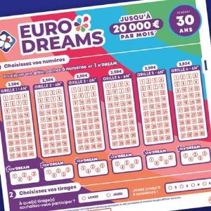 Résultats du tirage EuroDreams du lundi 25 novembre 2024