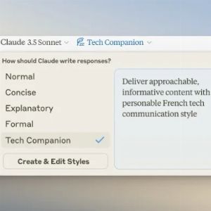 Personnalisation des styles d'écriture avec Claude d'Anthropic