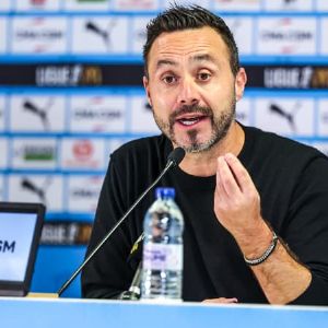 Conférence de presse De Zerbi avant le choc OM-Monaco en Ligue 1