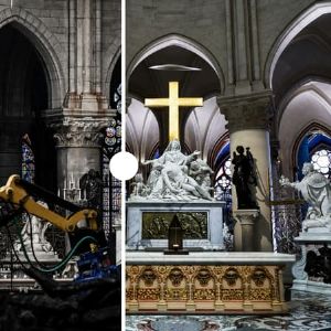 Restauration de Notre-Dame de Paris : Avant/après en images après cinq ans de travaux