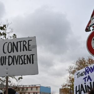 Manifestations à Romans-sur-Isère un an après la mort de Thomas à Crépol