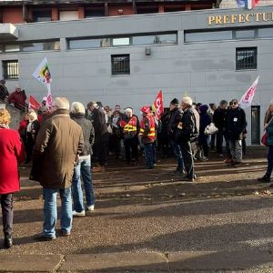 Mobilisation de retraités à Digne-les-Bains pour l'indexation et la revalorisation des retraites