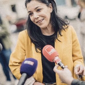 Sophia Chikirou, soupçonnée à tort d'avoir perturbé l'hommage à René Couanau