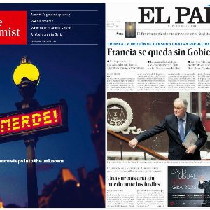 Réaction de la presse internationale à la destitution du gouvernement Barnier