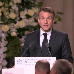 "Macron exprime la reconnaissance de la France lors de la réouverture de Notre-Dame"