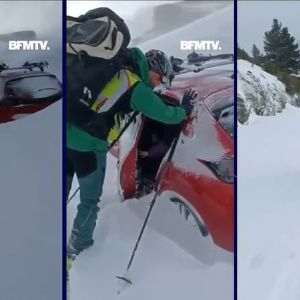 "Alerte neige sur les routes des Pyrénées : des automobilistes espagnols piégés"