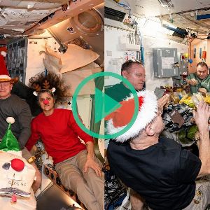 "Noël dans l'espace : la fête cosmique des astronautes à bord de l'ISS"