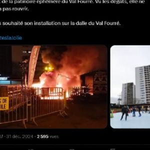 "Incendie criminel à la patinoire de Mantes-la-Jolie : le maire réagit avec tristesse et colère !"