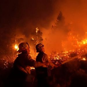 "Des pompiers prisonniers luttent contre les incendies à Los Angeles"