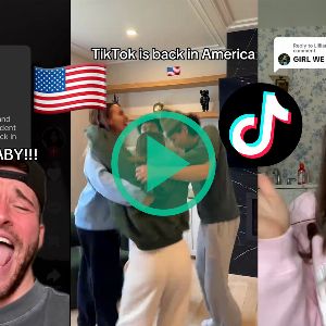 "Incroyable : TikTok de retour aux États-Unis, la joie et l'humour au rendez-vous"