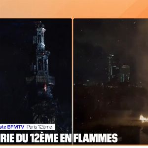 "Alerte à Paris : La mairie du XIIe en flammes, la flèche menaçant de s'effondrer"